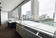 DANUBEFLATS: Attraktiv möbliertes Apartment mit tollem Balkon - Pool, Sauna, Gym, Lounges, Billa