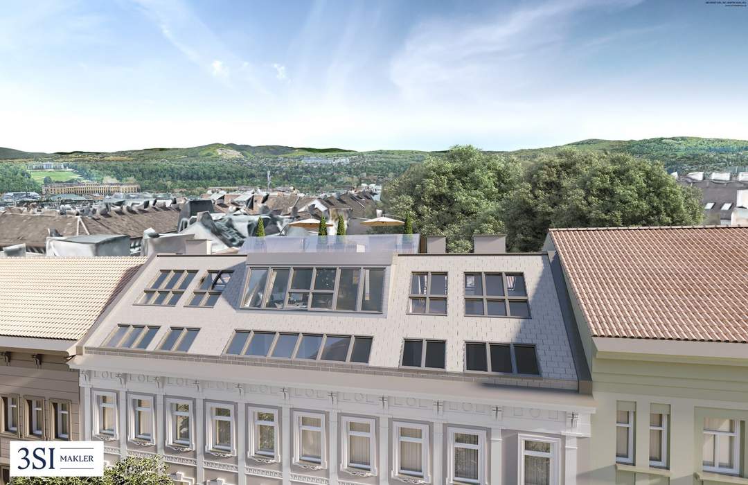 Baubewilligter Rohdachboden in ausgezeichneter Mikrolage - in Top-Lage direkt beim Meiselmarkt + U3 Johnstraße