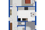 Zentrale 2-Zimmer Wohnung im Erdgeschoß