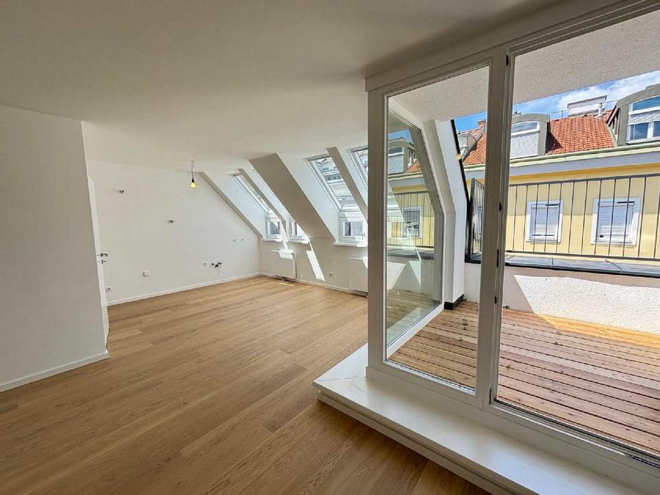 Sonnige Maisonette mit Charme, Terrasse & Garage beim Kutschkermarkt 1180 Wien
