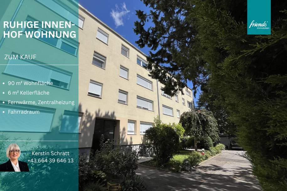 Ruhige Innenhoflage mit 90 m2 im Zentrum, Wohnung-kauf, 285.000,€, 2500 Baden