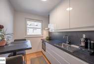 Helle, klimatisierte und möblierte Stadtwohnung: 2 Zimmer + Küche + Balkon (Abendsonne!) nahe U1 ab 1.8.26