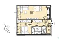 Moderne 2-Zimmer-DG-Wohnung mit sehr guter Anbindung