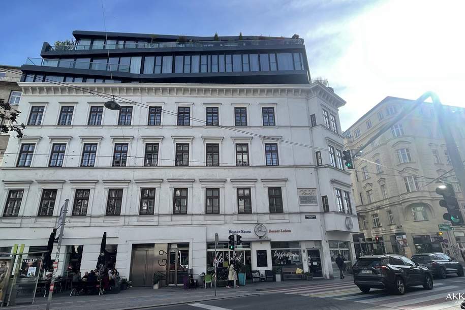 Urbanes Wohnen in perfekter Lage – Exklusive Dachgeschoss-Maisonette im 1. und 2. Dachgeschoss, Wohnung-miete, 3.600,28,€, 1040 Wien 4., Wieden