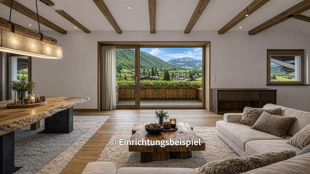 Dachgeschosswohnung im Zentrum mit Panorama-Ausblick