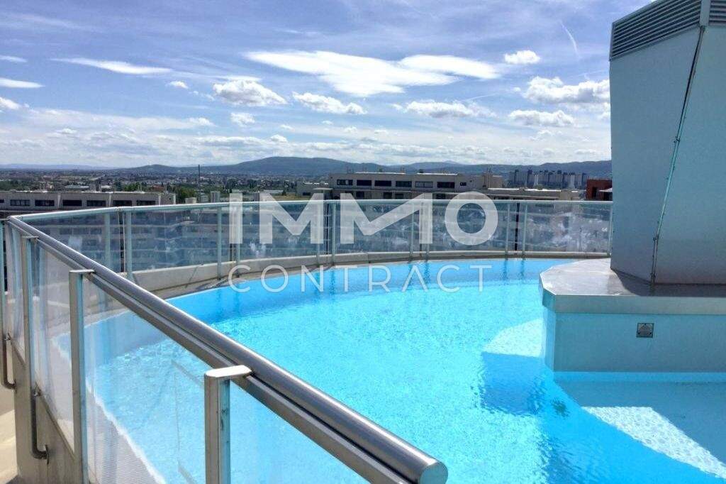 Voll möblierte 3 Zimmer Wohnung mit Loggia, Pool, Sauna, Terrasse und Fitnessbereich am Wienerberg!