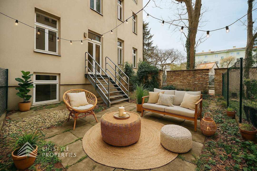 Helle 2-Zimmer Gartenwohnung mit bester Anbindung zum Stephansplatz