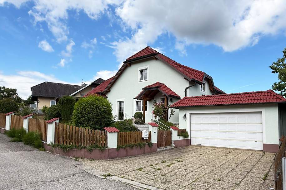 Landsitz in unmittelbarer Nähe zu Steyr mit großem Garten, Pool, Doppelgarage und Carport, Haus-kauf, 625.000,€, 4451 Steyr-Land