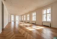 Erstbezug nach Sanierung – Repräsentatives Altbau-Büro nahe Rathaus mit Terrasse