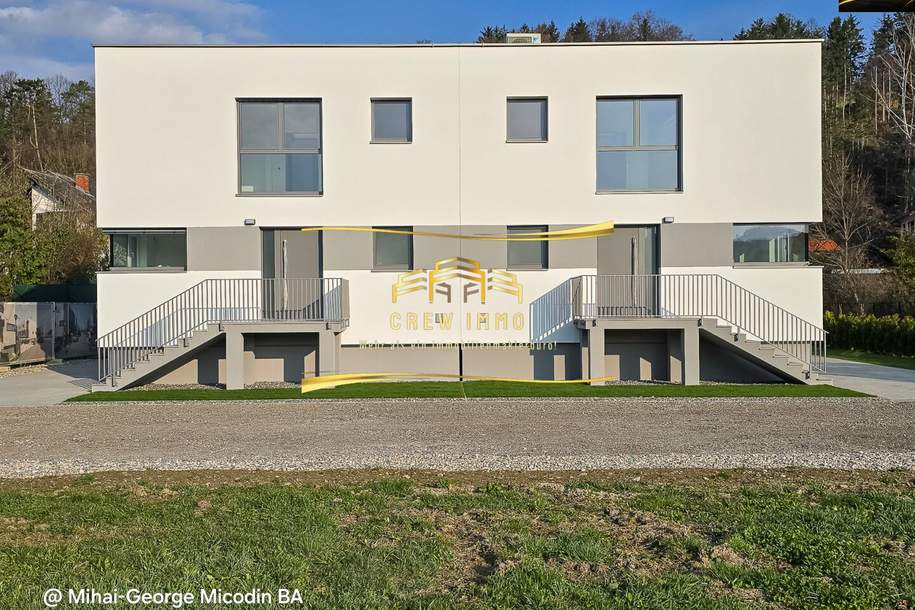 Moderne Doppelhaushälfte in Seebenstein: 5 Zimmer, Garten, Terrasse, Stellplatz, Erstbezug!, Haus-kauf, 2824 Neunkirchen