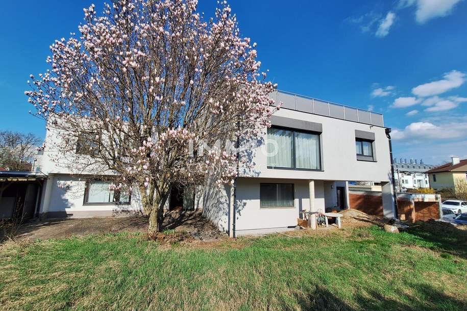 Exklusives Wohn- und Geschäftshaus mit Maisonette &amp; Dachterrasse – Wohnen &amp; Arbeiten unter einem Dach; auch ideal als Investment, Haus-kauf, 1.790.000,€, 1220 Wien 22., Donaustadt