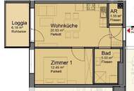 Top-moderne Neubauwohnung mit großer LOGGIA (6,18m²) nahe Akademiepark