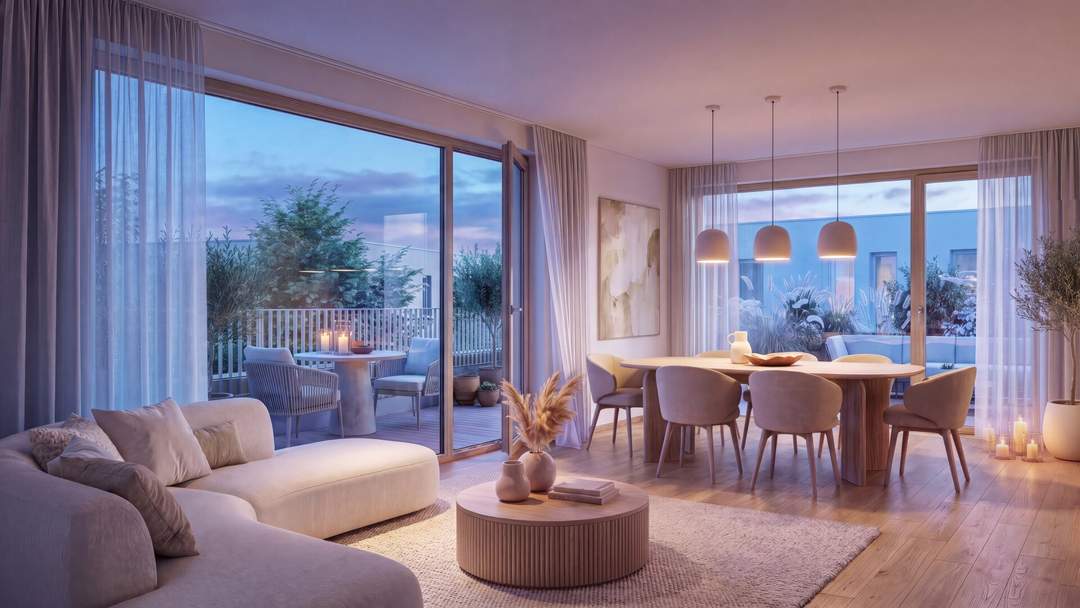 Großzügig wohnen: 3 Zimmer & weitläufige Terrasse | provisionsfrei | in Graz-Waltendorf | Erstbezug