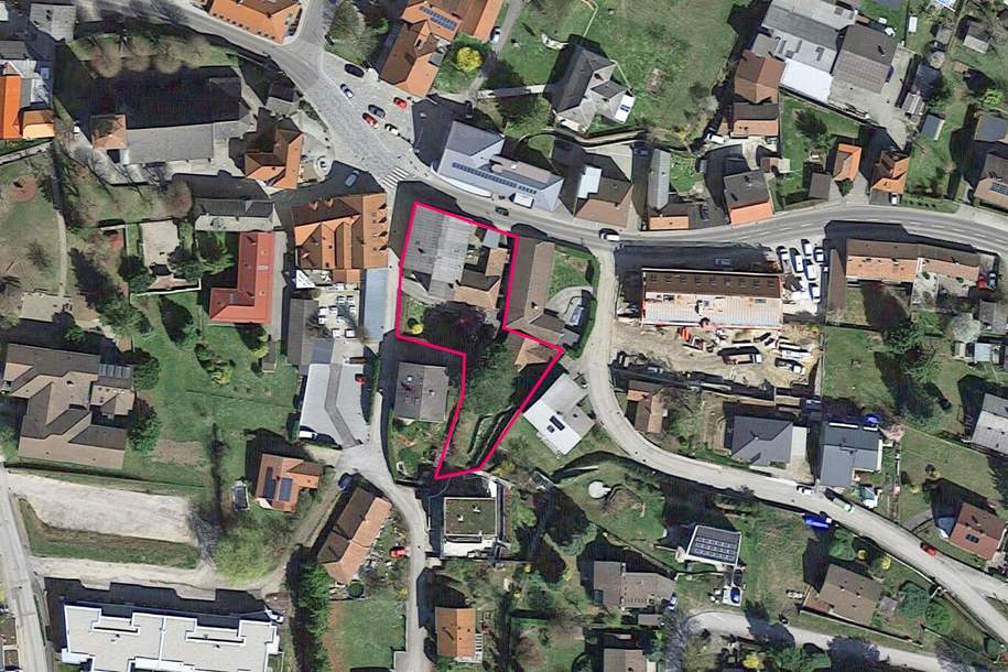 Bauträger-Grundstück mit Altbestand im Ortszentrum/Kerngebiet von Maria Anzbach, Grund und Boden-kauf, 550.000,€, 3034 Sankt Pölten(Land)