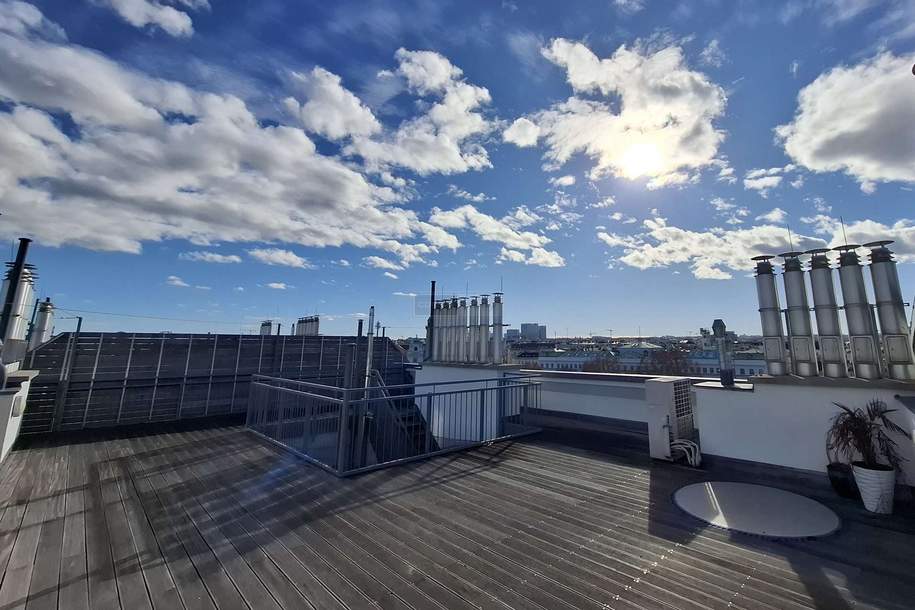 KARLSPLATZ: Exklusive Dachterrassen-Maisonette mit spektakulärem 360°-Panoramablick, Wohnung-miete, 7.400,00,€, 1010 Wien 1., Innere Stadt