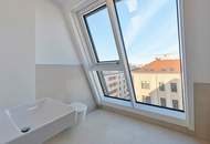 !!! EXKLUSIV !!! >> luxuriöse DG Wohnung mit eigenem Liftzugang, zwei Bäder und Dachterrasse >> TOP Anbindung