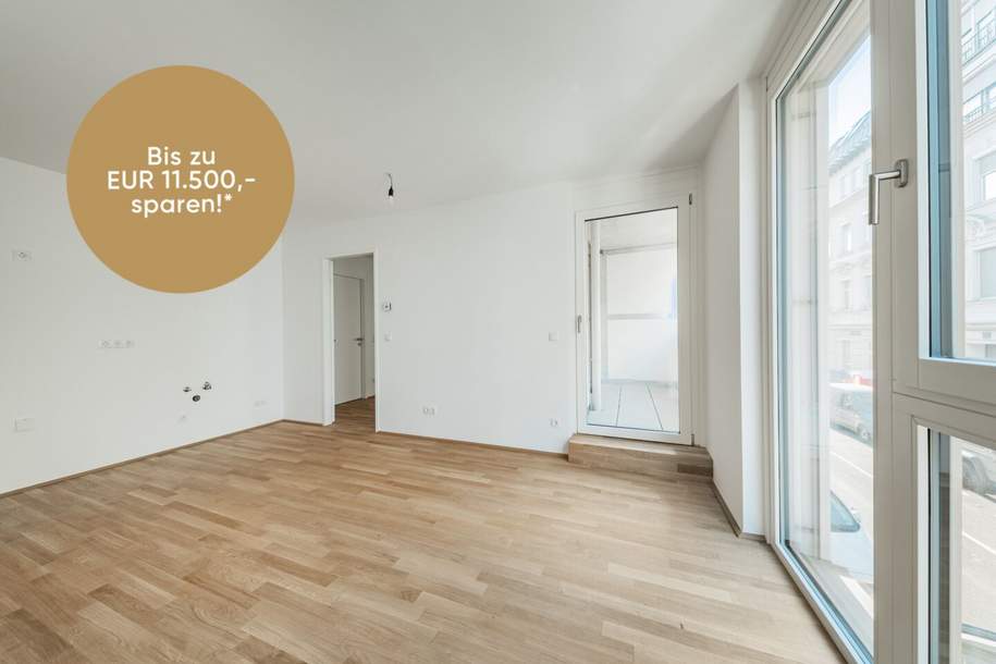 ERSTBEZUG >> bodentiefe Fenster in westseitiger Anlegerwohnung mit Loggia >> TOP LAGE, Wohnung-kauf, 269.000,€, 1210 Wien 22., Donaustadt