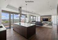 DANUBE PENTHOUSE mit XXL Freifläche Richtung Innenstadt ** 4 Zimmer & 3 Bäder