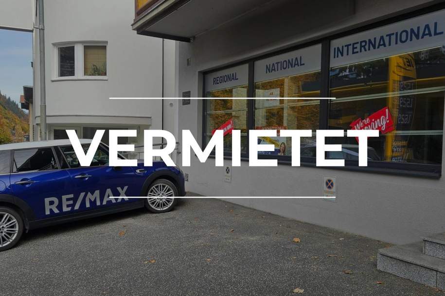 BEREITS VERMIETET! Attraktives Geschäftslokal in zentraler Lage von Zell am See - direkt an der Bundesstraße - zur Miete!, Gewerbeobjekt-miete, 5700 Zell am See