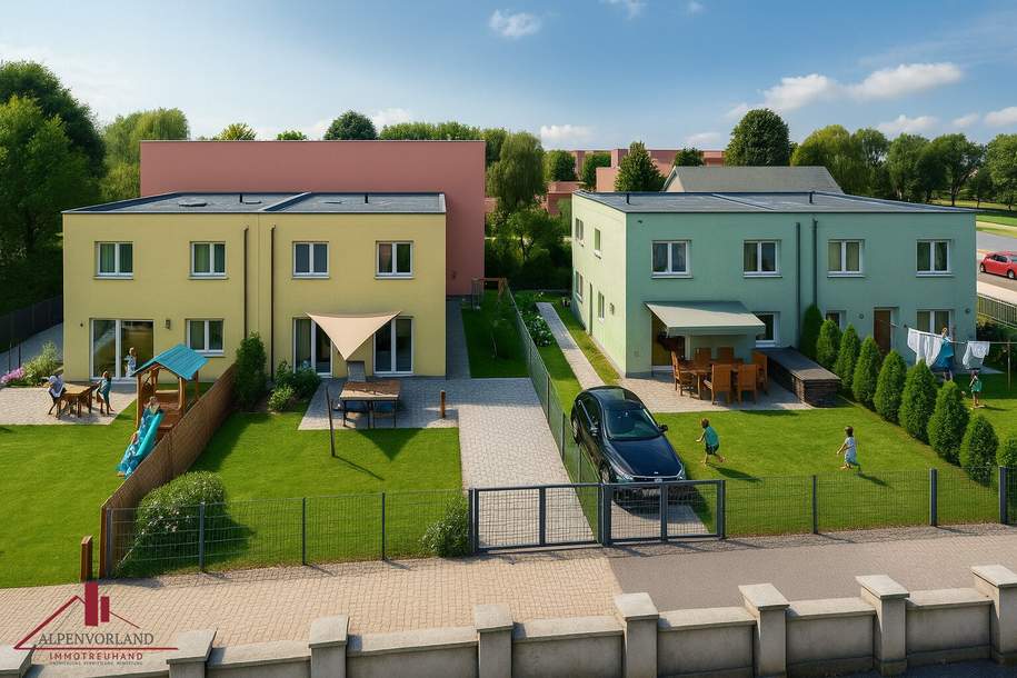 Vier moderne Doppelhaushälften in Ziegelmassivbauweise – zentrale Lage in Kottingbrunn.👉 Dieses Projekt ist für Käufer provisionsfrei!, Haus-kauf, 395.500,€, 2542 Baden