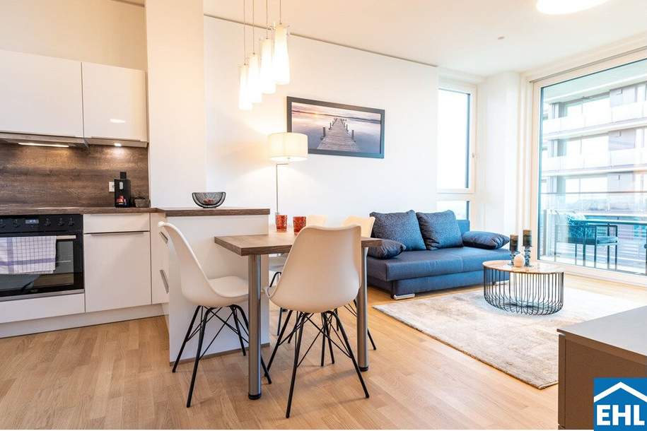 Vollmöblierte 2 Zimmerwohnung mit herrlichem Ausblick über Wien!, Wohnung-miete, 2.199,00,€, 1030 Wien 3., Landstraße