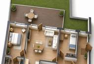 Erstbezug! Sehr schön aufgeteilte 3-Zimmer Wohnung mit 24 m2 Terrasse (Nähe Floridsdorfer Bahnhof)
