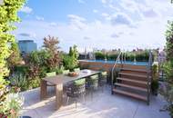SPEKTAKULÄRES PENTHOUSE DER EXTRAKLASSE | Wintergarten mit aufklappbaren Fensterflächen | ca. 114 m² Dachterrasse mit Pool-Option | Schlafzimmer hofseitig | 360°-Tour