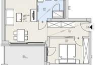 EXKLUSIVES WOHNEN IN OBERDÖBLING - Südseitige 2-Zimmer Wohnung mit großer Freifläche