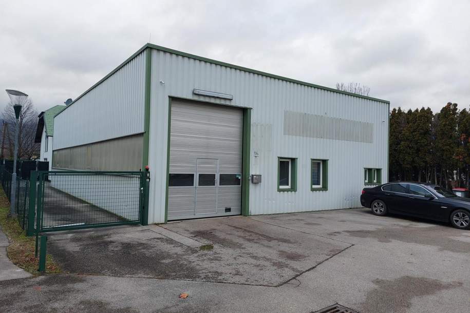 Betriebshalle mit Aufenthaltsraum, Waschraum, WC! Für Handwerk oder Lager!, Gewerbeobjekt-miete, 2.041,20,€, 2511 Baden