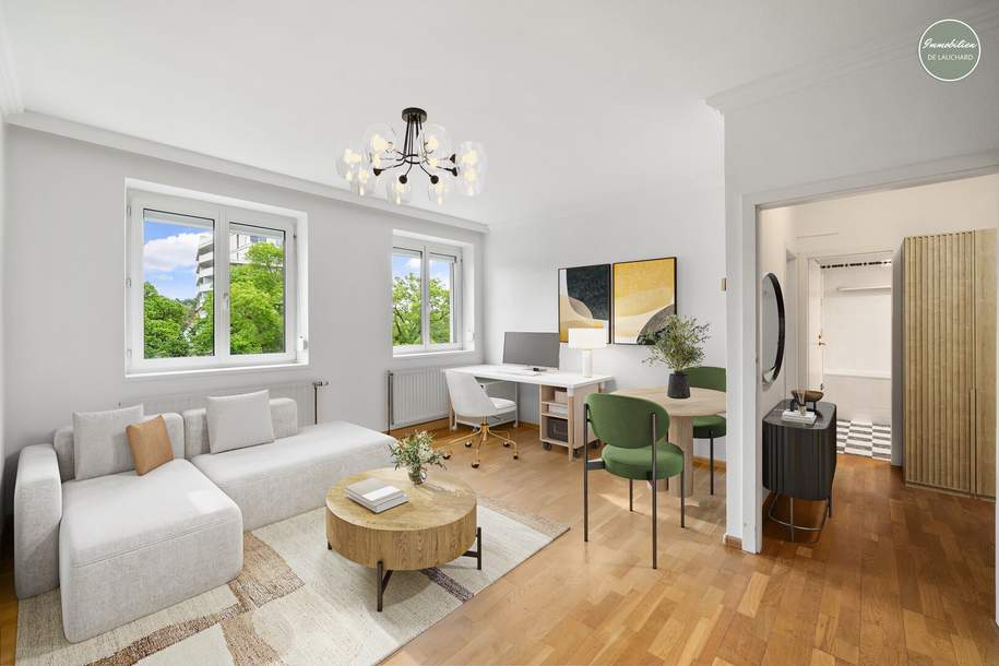 Helle 2-Zimmer-Wohnung mit Ausblick - Wohnen im exklusiven 19. Bezirk, Wohnung-kauf, 240.000,€, 1190 Wien 19., Döbling