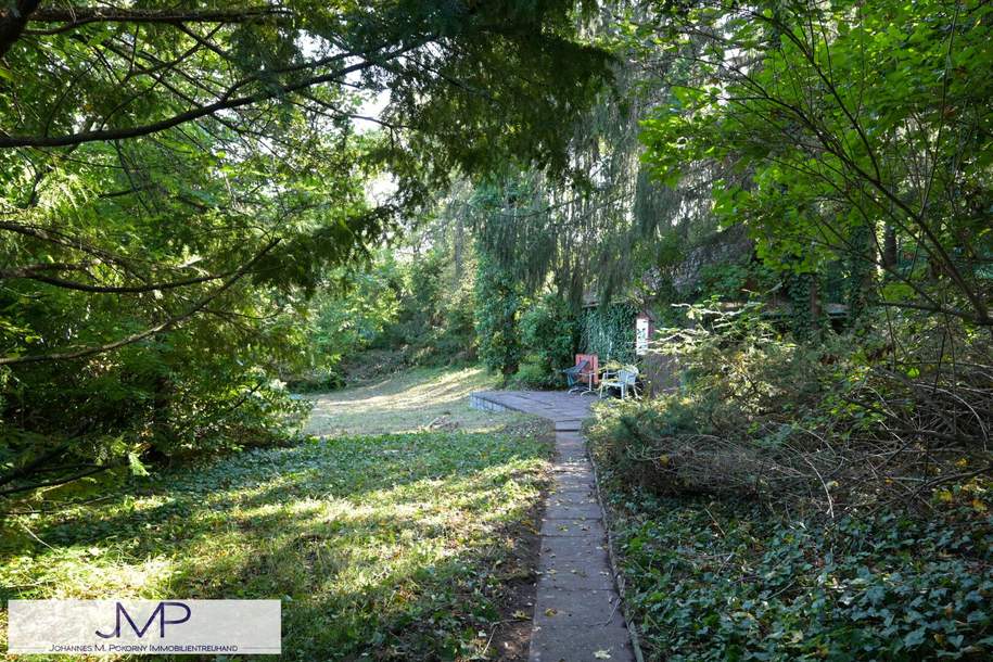 Schöner Kleingarten-Baugrund mit eigener PKW Zufahrt und Wienblick!, Grund und Boden-kauf, 736.800,€, 1130 Wien 13., Hietzing