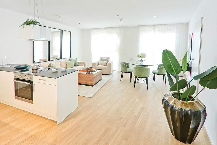 AB OKTOBER: Modern Living at Vienna's Central Station - Provisionsfreie 4-Zimmer-Wohnung mit Balkon, Wohnung-miete, 1.999,00,€, 1100 Wien 10., Favoriten