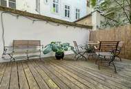 Altbau-Charme mit privater Hofterrasse – Ruheoase nahe Prater und Donaukanal