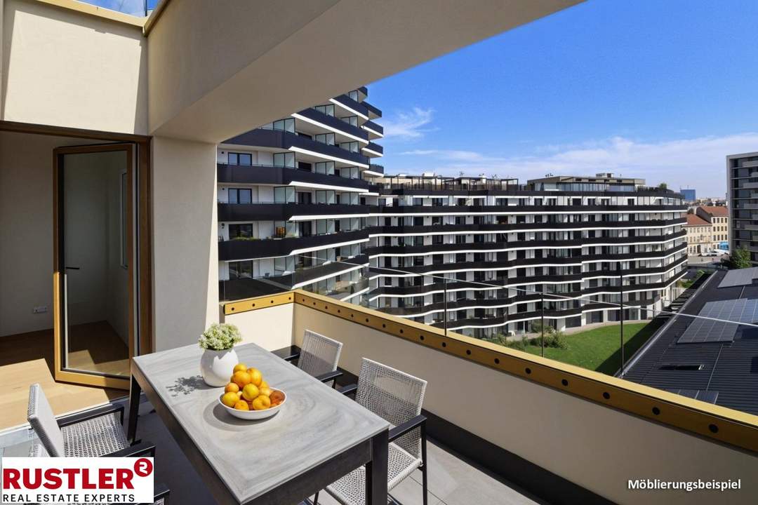 Moderne 2-Zimmer-Eigentumswohnung mit Balkon in Toplage nahe Hauptbahnhof Wien – Erstbezug