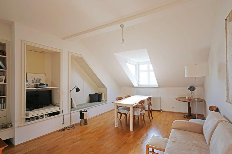 3-Zimmer-DG-Wohnung in Jahrhundertwendehaus mit Terrassen-Grünblick, Wohnung-kauf, 370.000,€, 1140 Wien 14., Penzing