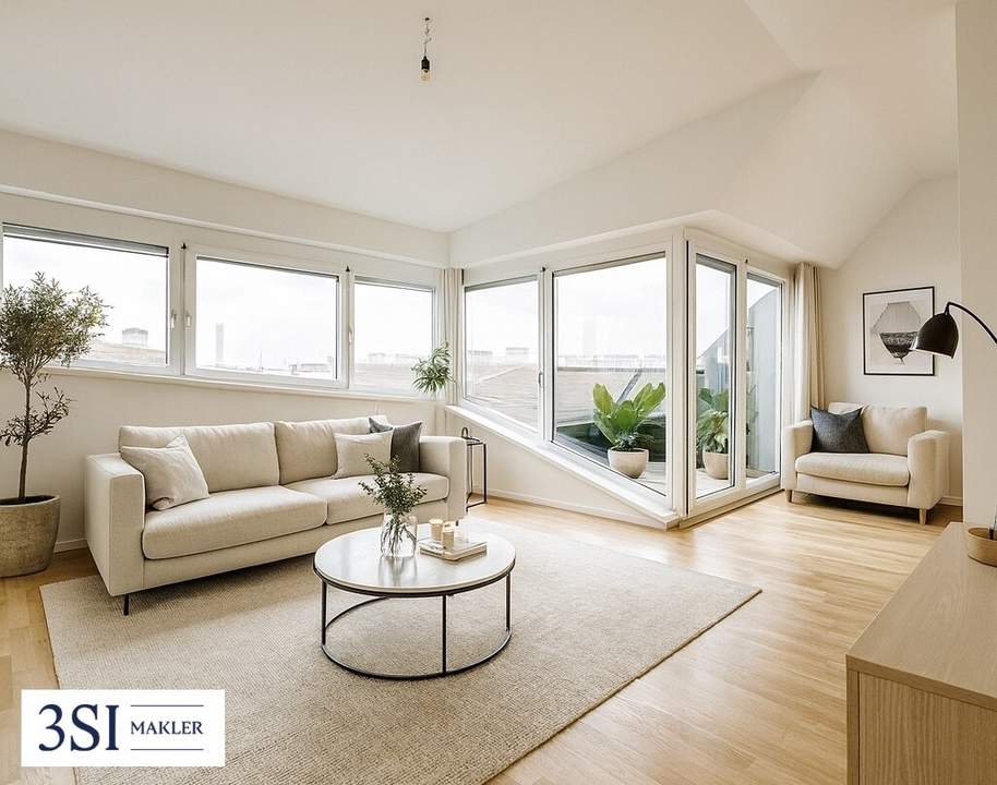 Wohnen über den Dächern – 3 Zimmer Maisonette mit zwei Terrassen