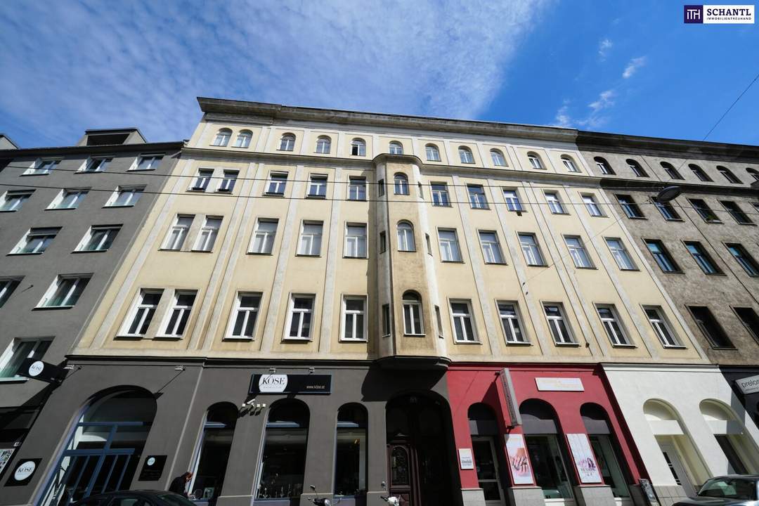 TOLLES INVESTMENT! Ruhig in zweiter Reihe zur Straße gelegen! Vermietete Altbauwohnung in 1060 – Top-Lage! Ideale smarte Anlage