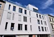 TERRASSENHIT, FERNBLICK, klimatisiertes 37 m2 Dachgeschoß mit 23 m2 Terrasse, 1 Zimmer, Komplettküche, Duschbad, Anton-Bosch-Gasse