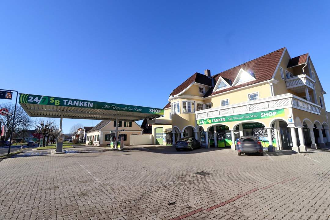 Tankstelle mit Garagen &amp; Wohn- Geschäftshaus!