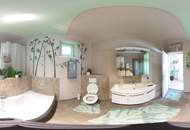 Schmuckes Häuschen mit kleinem Garten und Zufahrt