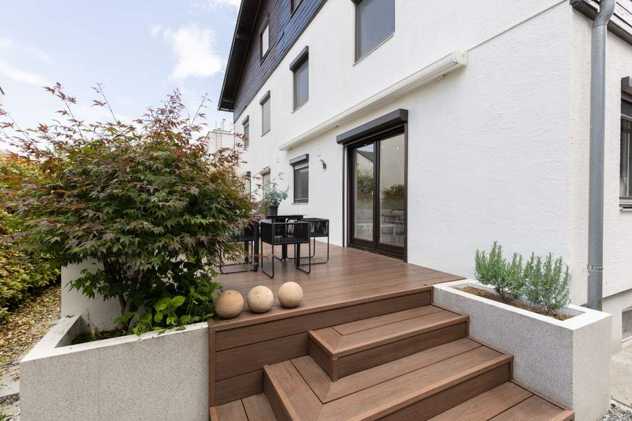 AM MÜHLWASSER - TRAUMHAFTE VOLLUNTERKELLERTE DOPPELHAUSHÄLFTE MIT VIELEN EXTRAS, Haus-kauf, 825.000,€, 1220 Wien 22., Donaustadt
