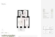Helle 2-Zimmer-Wohnung mit Balkon