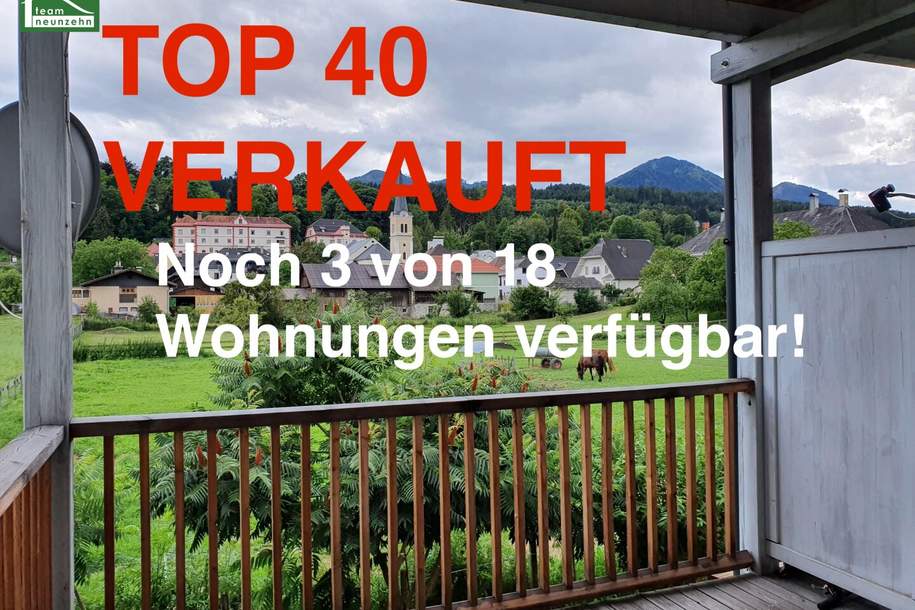 (VERKAUFT) Mietgarantie für 4-Jahre mit 4-5% Rendite. Aktuell vermietet, gute Anlage. 2-Zimmer Wohnungen im ersten Stock mit bis zu 4% Rendite, Top40, Wohnung-kauf, 97.000,€, 9711 Villach Land