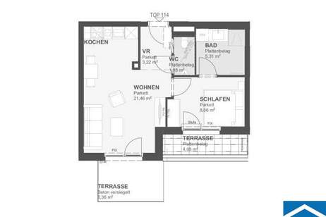 Vorsorgewohnungen im "Bonsai" - Moderne Wohnungen in bester Lage, Wohnung-kauf, 245.400,€, 1220 Wien 22., Donaustadt