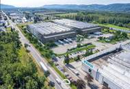 Neubau-Logistikhalle im Norden Wiens an der A22