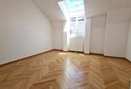 GONZAGAGASSE, BÖRSE-NÄHE, klimatisiertes 122 m2 Dachgeschoss mit 8 m2 Terrasse, 3 Zimmer, Komplettküche, 2 Bäder, Parketten