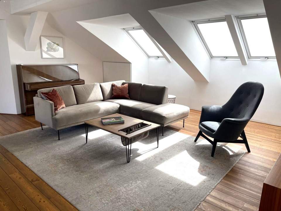 komplett möblierte Terrassenwohnung nähe Theresianum 5 Zimmer