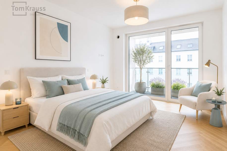 WASSERBLICK MITTEN IN DER STADT – 3 ZIMMER MIT BALKON & LOGGIA AM DONAUKANAL, Wohnung-kauf, 657.900,€, 1030 Wien 3., Landstraße