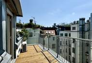 Schwedenplatz! Dachgeschoß-Maisonette mit Terrasse in wunderschönem Bürogebäude!