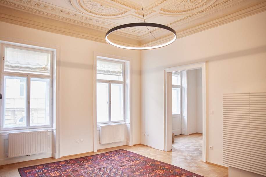 Beletage-Wohnung mit Balkonen nahe Esterházypark, Wohnung-kauf, 990.000,€, 1060 Wien 6., Mariahilf
